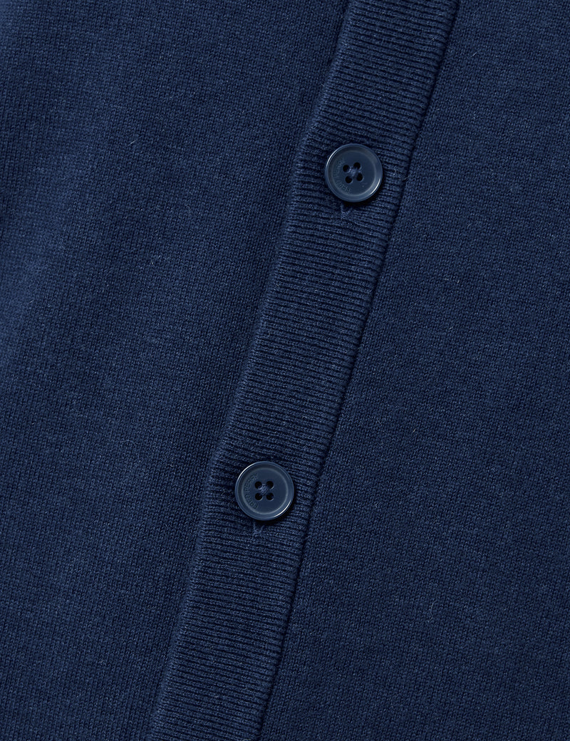 Fred Perry Cardigan à manches à liseré - Bleu marine français