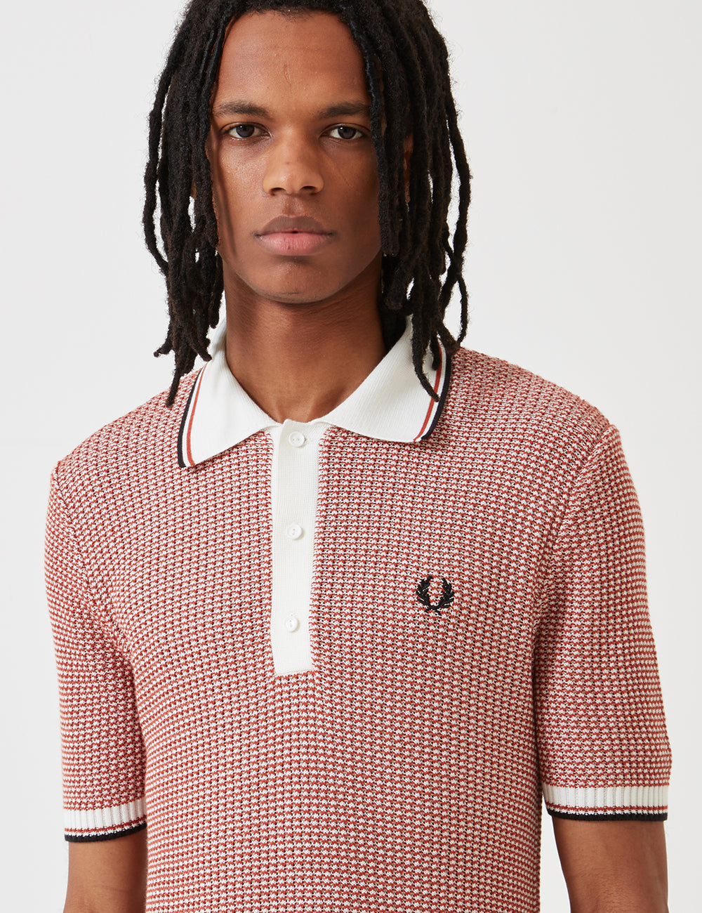 FRED PERRY ポロシャツ　ネイビーピンク
