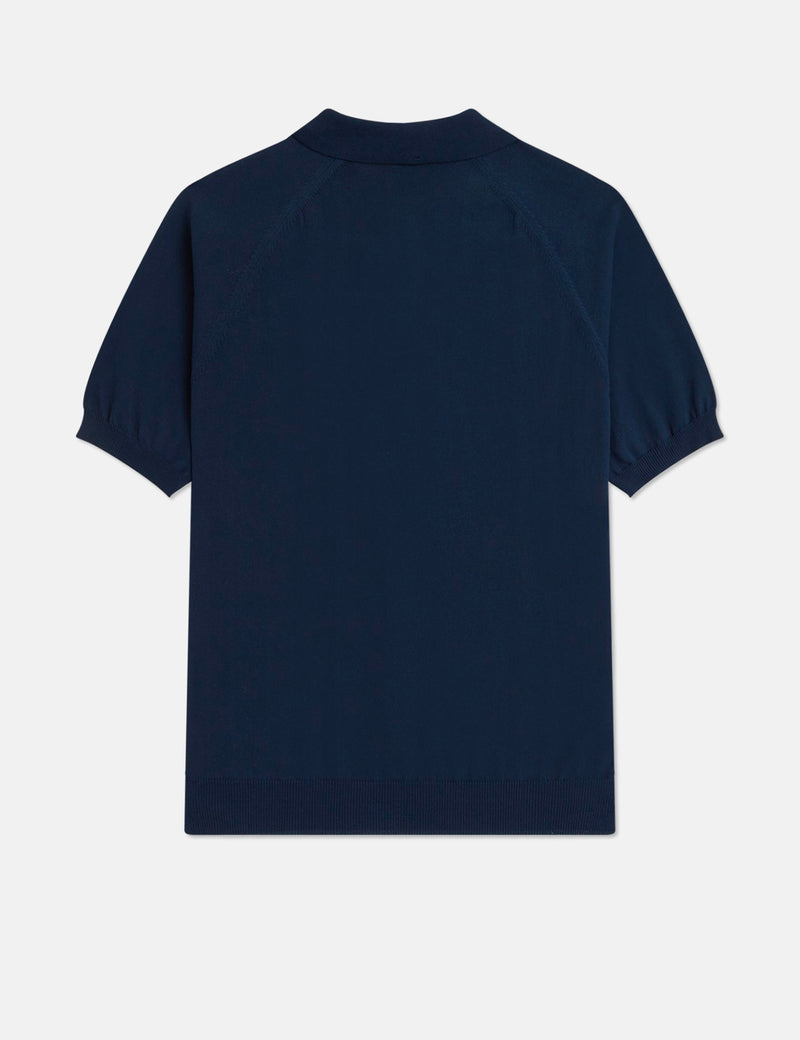 Fred Perry Chemise En Tricot À Manches Raglan - Bleu Marine