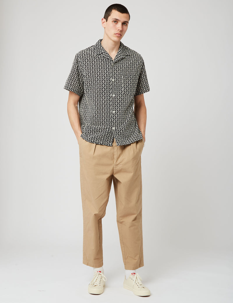 Chemise à manches courtes en Portuguese Flannel Folclore 3 - Noir