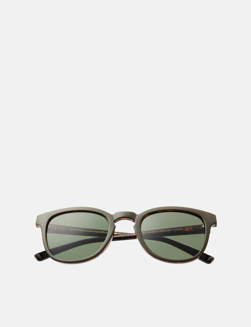 A. Kjaerbede Bate Sunglasses - Dark Olive Green