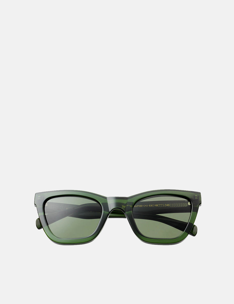 A. Kjaerbede Big Kanye Sonnenbrille - Dunkelgrün Transparent