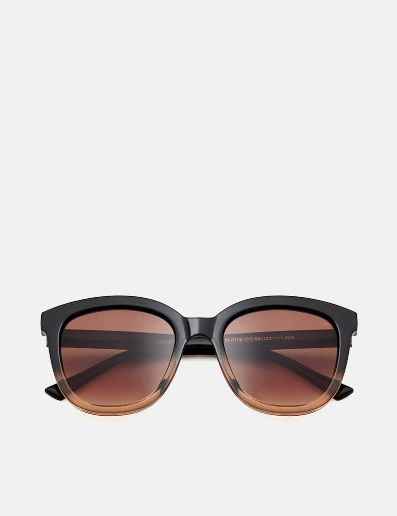 A. Kjaerbede Billy Sunglasses - Black/Brown Transparent