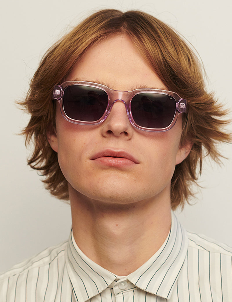 A.Kjaerbede Halo Sunglasses - Lavender Transparent