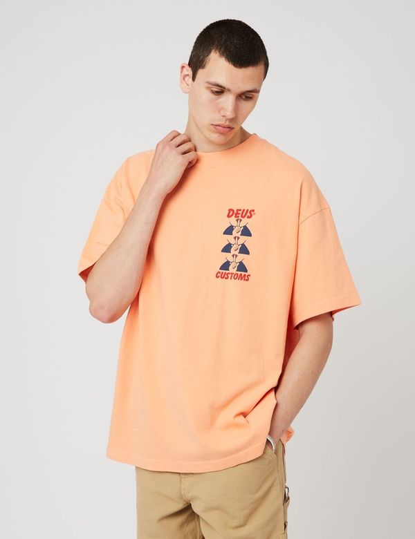 T-Shirt Deus Ex Machina Posy - Sunkist Orange