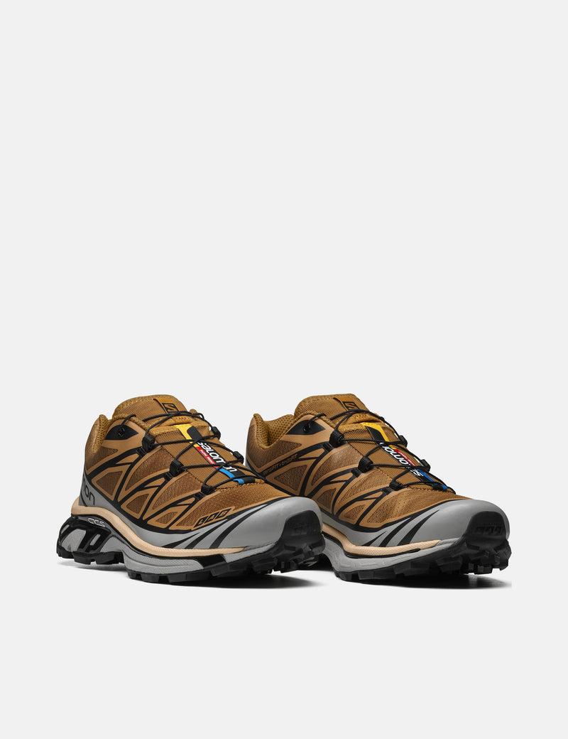Womens Salomon XT-6 Trainers - Cathay Spice/Quarry/Rose Cloud