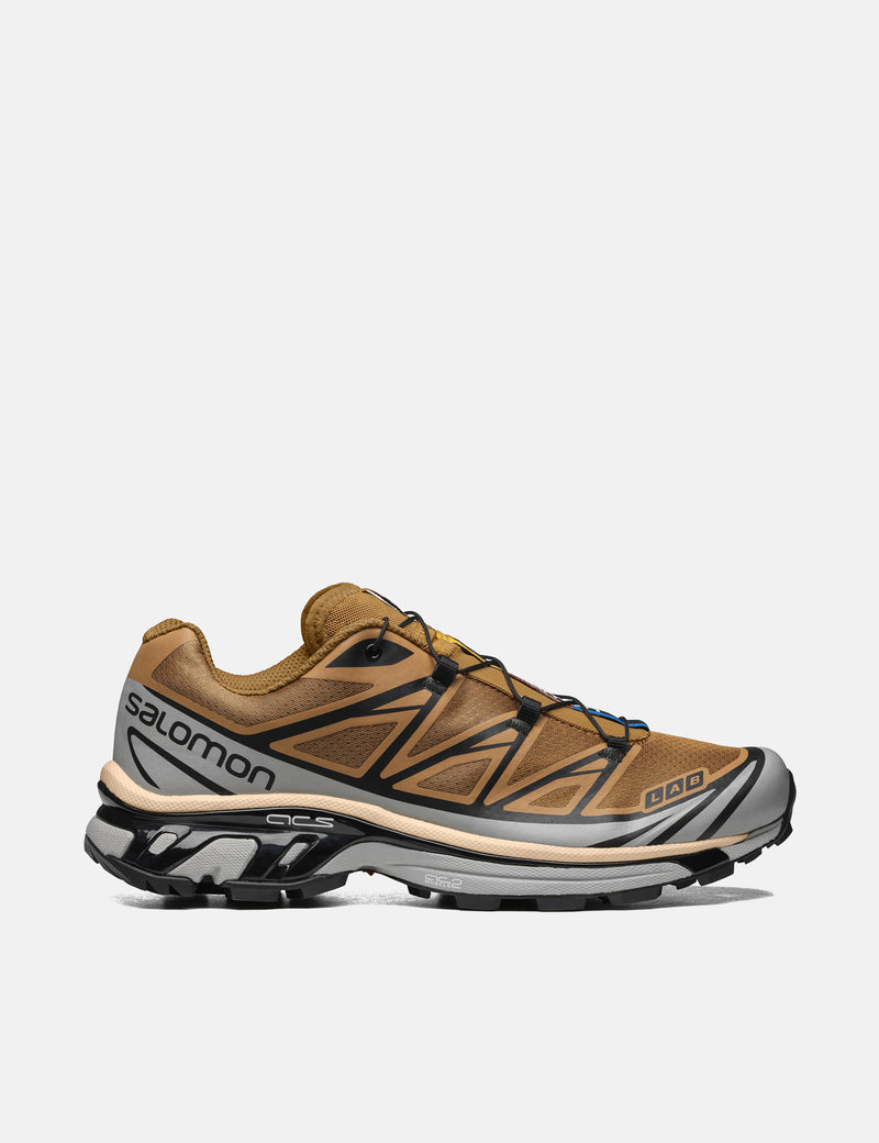 Womens Salomon XT-6 Trainers - Cathay Spice/Quarry/Rose Cloud