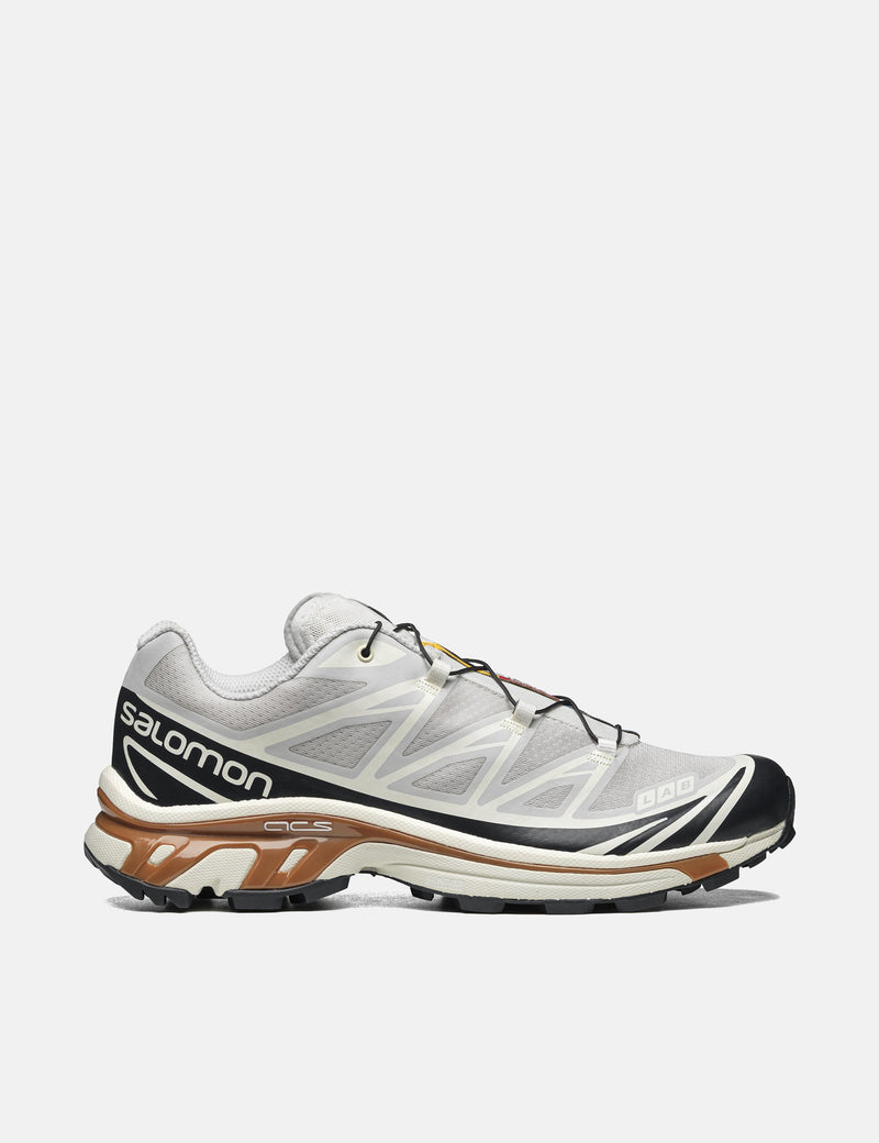 Salomon XT-6 Trainers - Lunar Rock/Dark Sapphire/Rubber