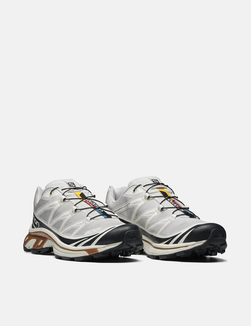 Salomon XT-6 Trainers - Lunar Rock/Dark Sapphire/Rubber