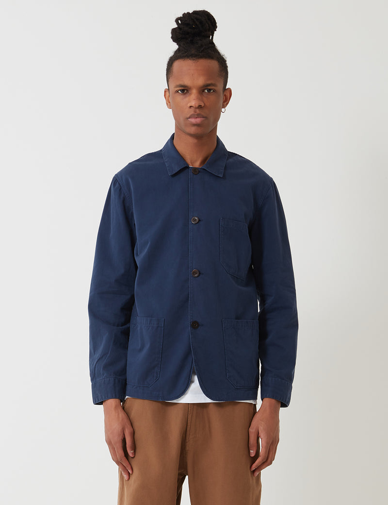 Portugiesisch Flanell Labura Workwear Jacket (Baumwolle) - Marine-Blau