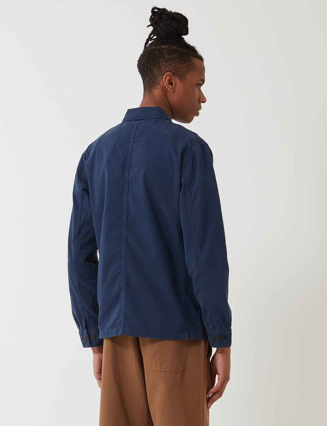 Portuguese Flannel Labura Workwear Jacket - Navy Blue | URBAN EXCESS.