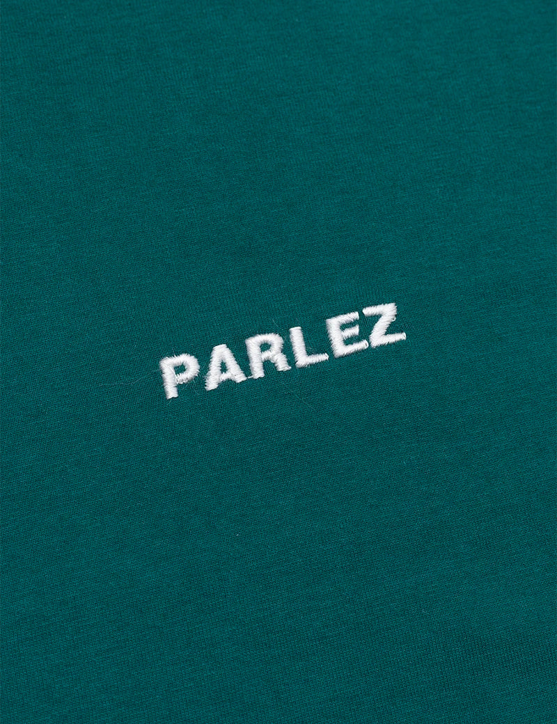 Parlez LadsunTシャツ-ディープティール/ホワイト