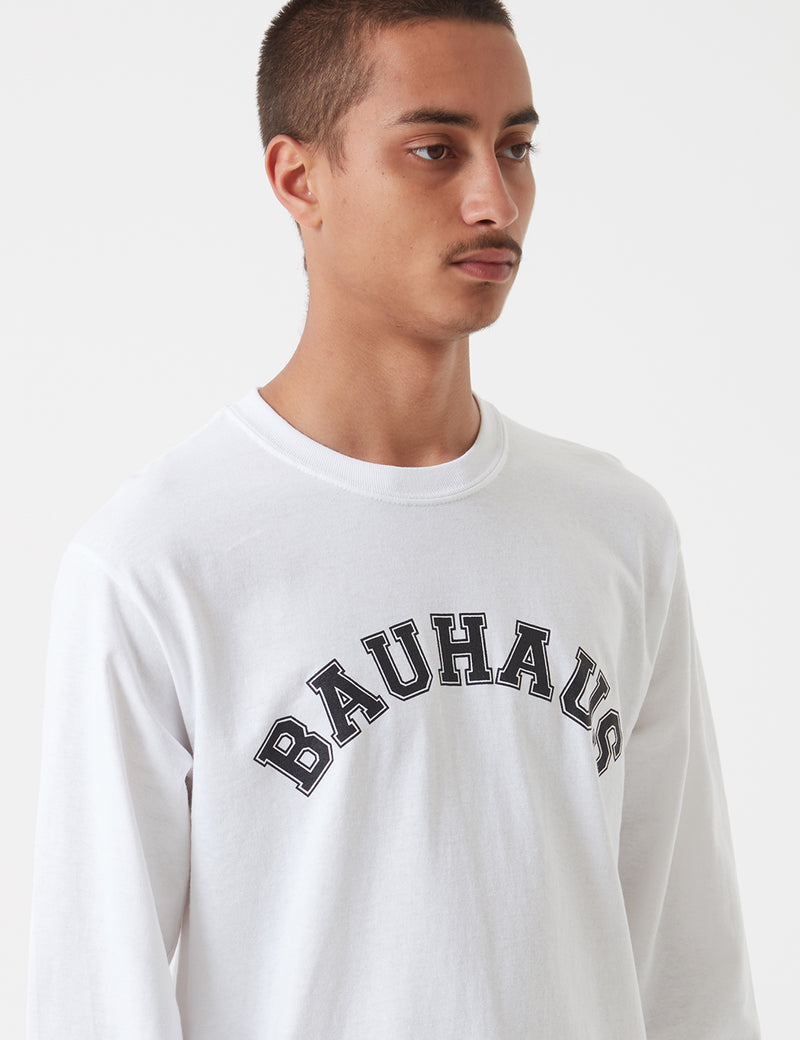 Stu Gazi Long Sleeve Bauhaus T-Shirt - White