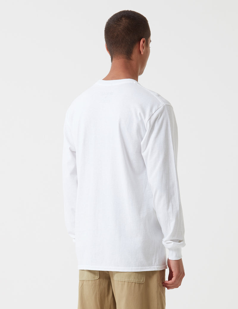 Stu Gazi Langarm Bauhaus T-Shirt - Weiß