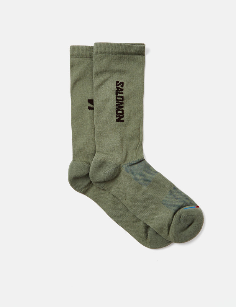 Salomon 365 Crew Socks - Lily Pad/Black