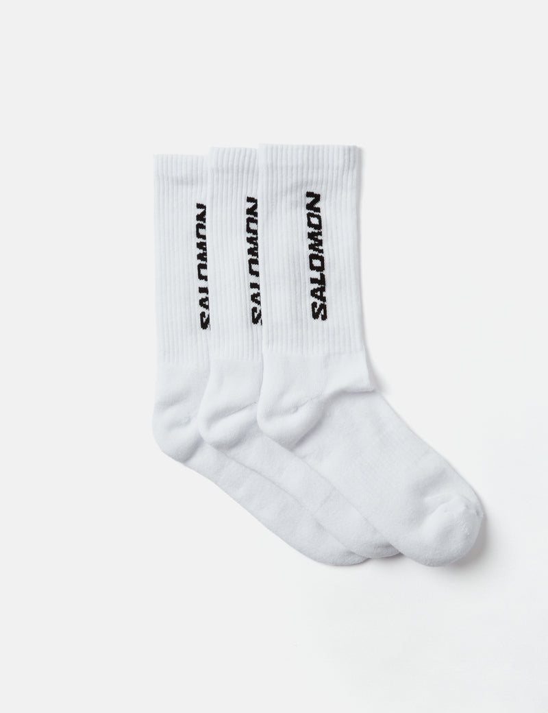 Salomon Everyday Crew Socks (3-Pack) - White