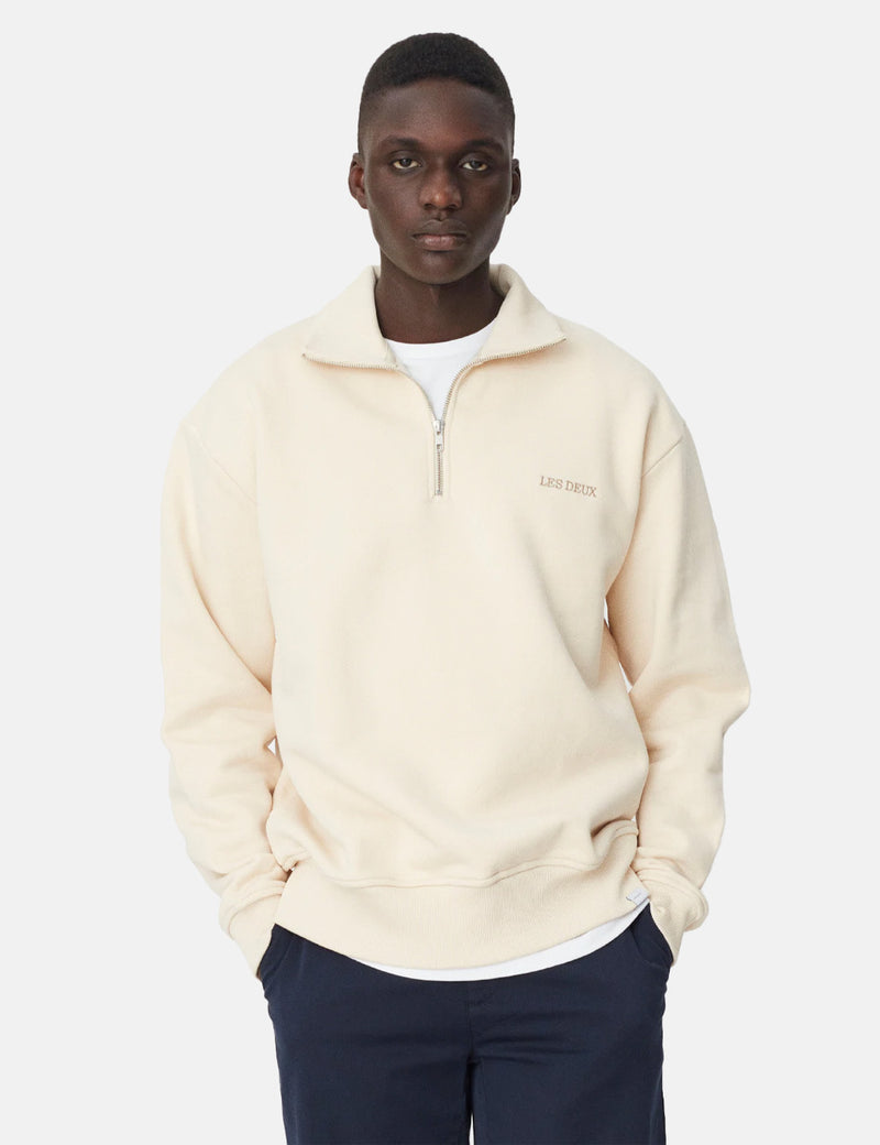 Sweat Les Deux Diego Half Zip - Ivoire
