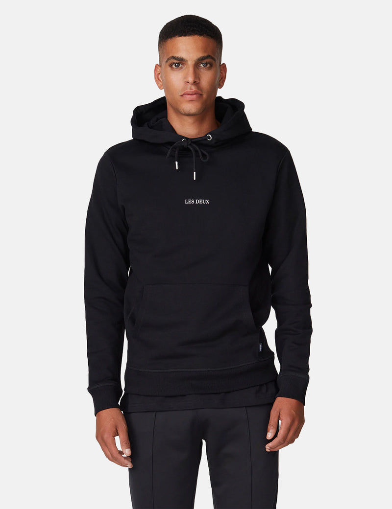 Les Deux Lens Hooded Sweatshirt - Black