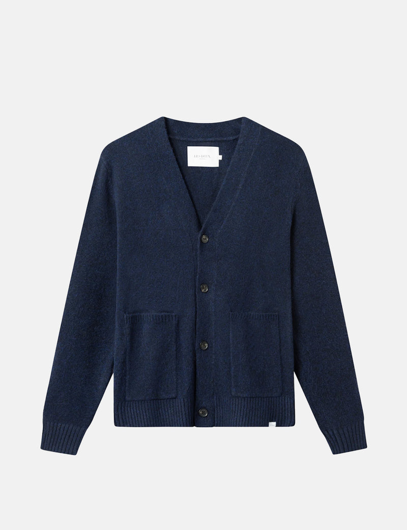 Cardigan Les Deux Floyd (Laine Mixte) - Bleu Marine Foncé