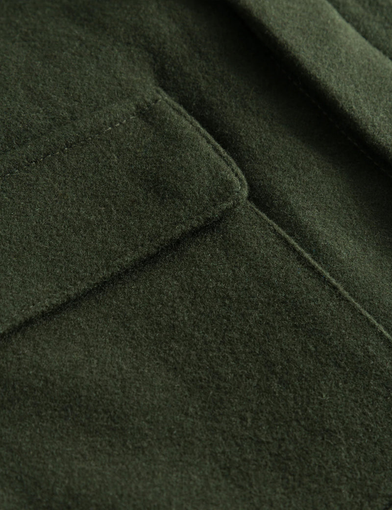 Veste Laine Les Deux Marseille - Vert Olive Nuit