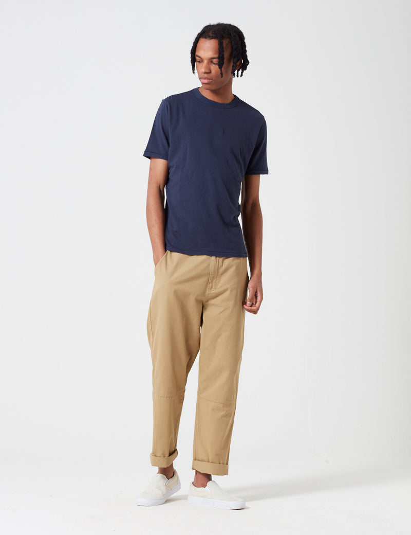 Les Basics Le Crew T-Shirt - Navy Blue