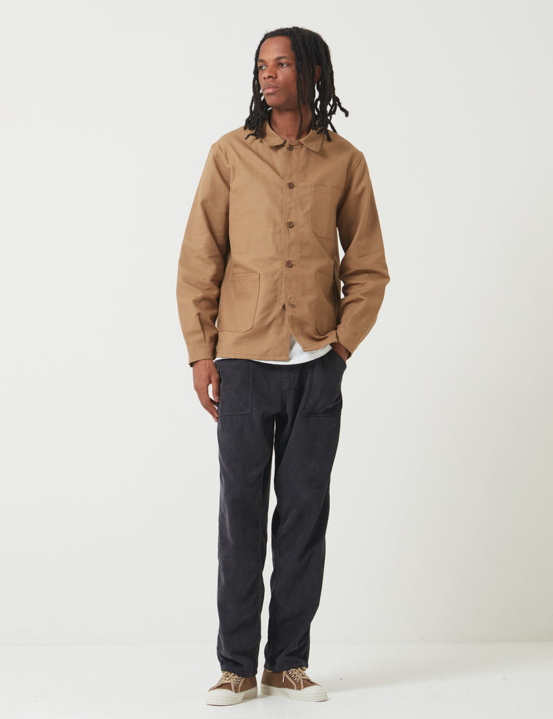 Le Laboureur Work Jacket (Linen) - Light Brown