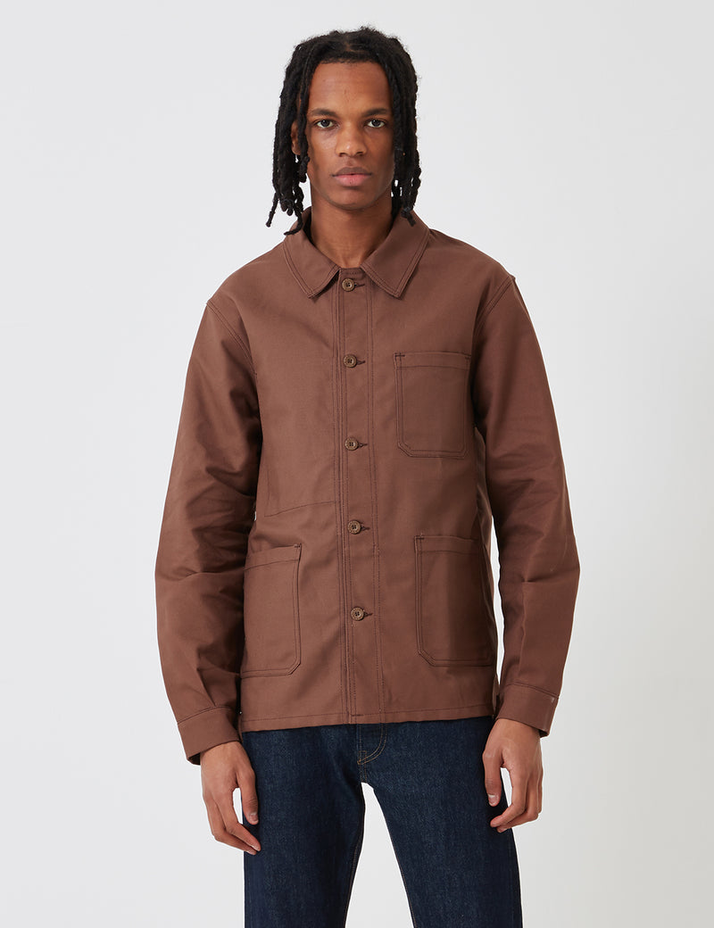 Le Laboureur Cotton Work Jacket - Brown | Urban Excess. – URBAN EXCESS