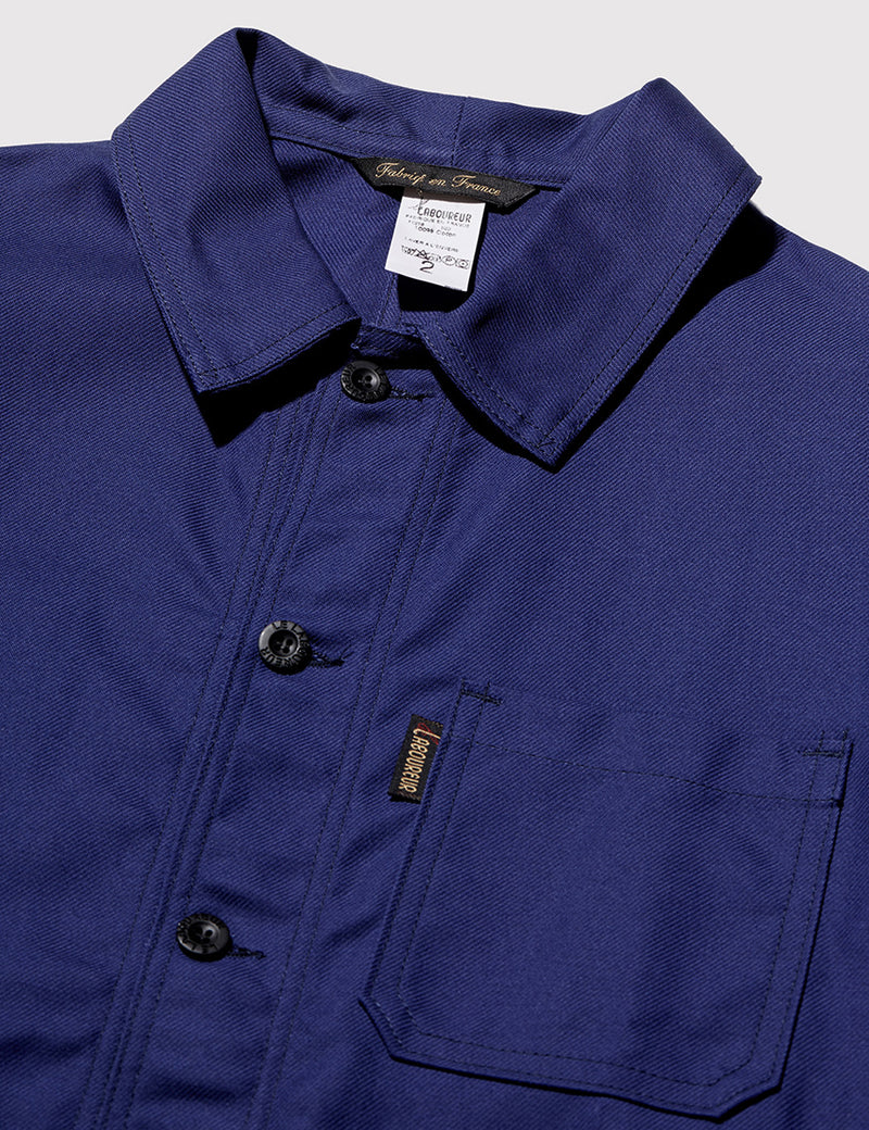 Le Laboureur Cotton Work Jacket - Navy Blue | URBAN EXCESS.