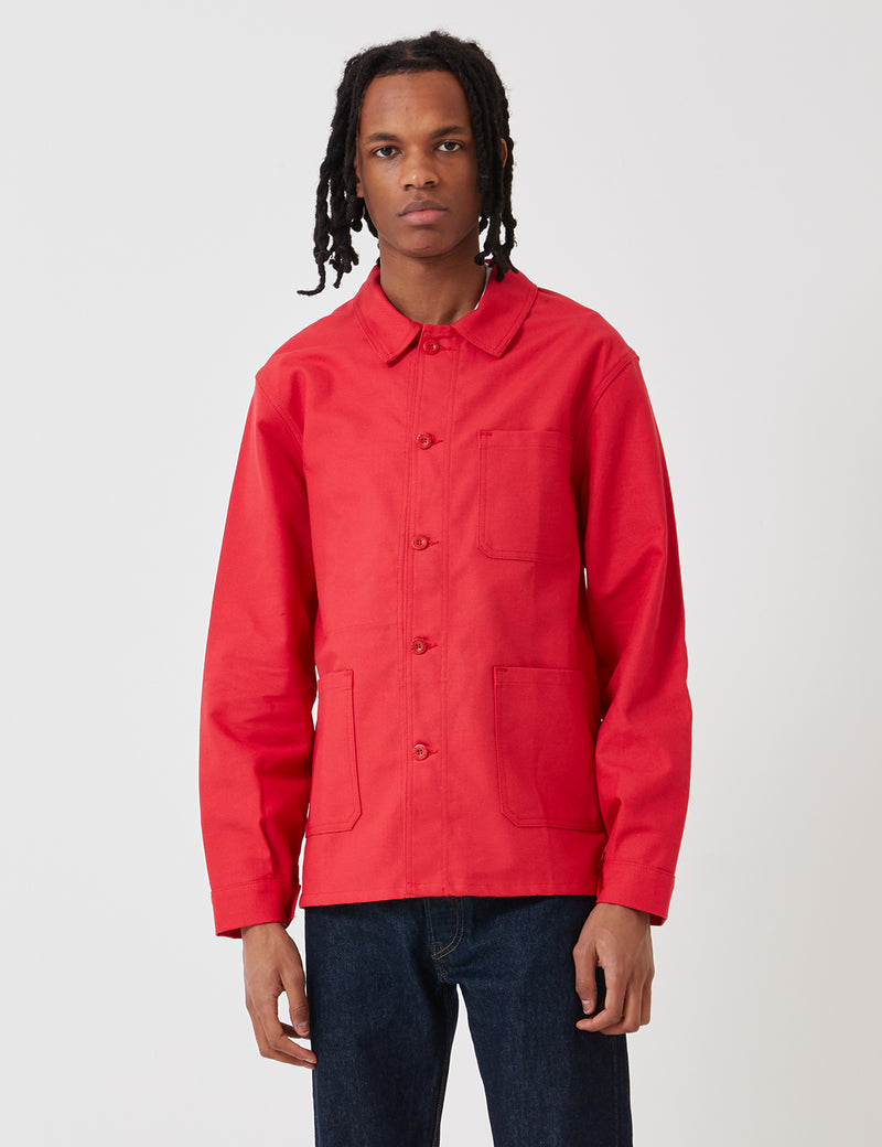Le Laboureur Cotton Arbeitsjacke - Rot