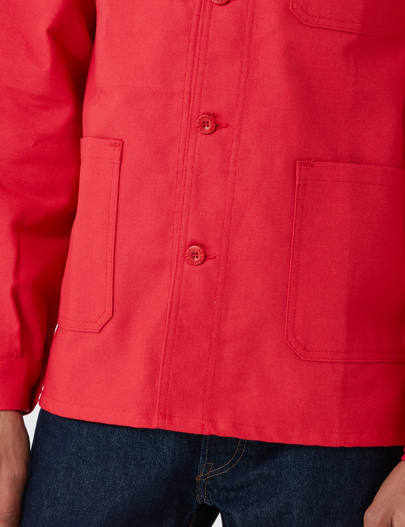 Le Laboureur Cotton Arbeitsjacke Rot