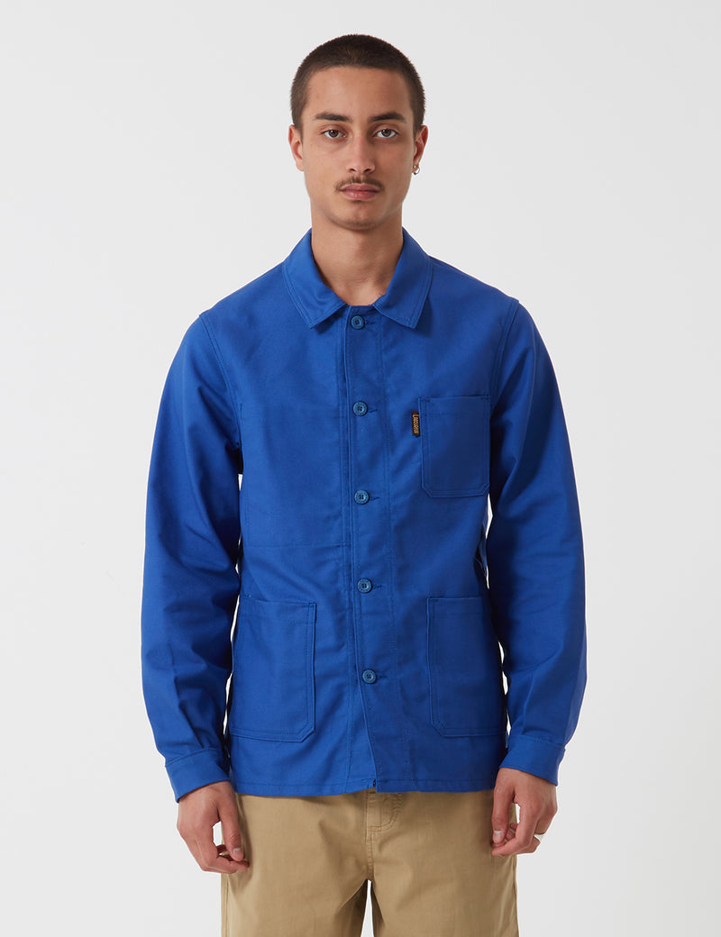 Veste de travail en coton Le Laboureur Bugatti Blue