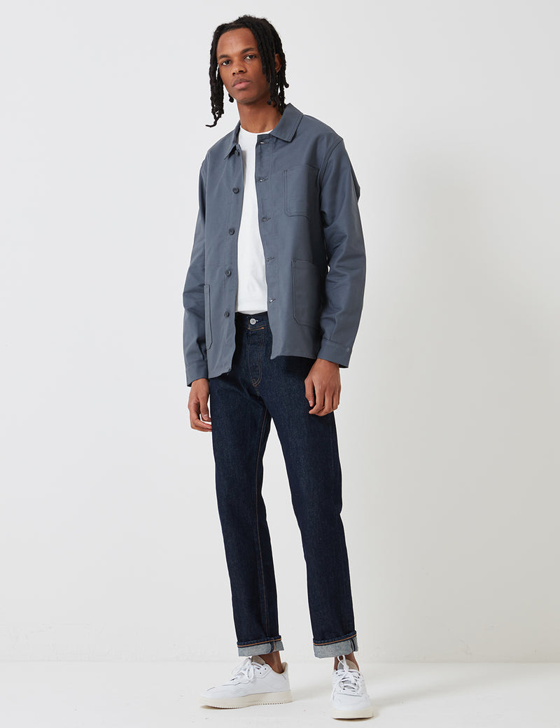 Le Laboureur Cotton Work Jacket - Charcoal Grey