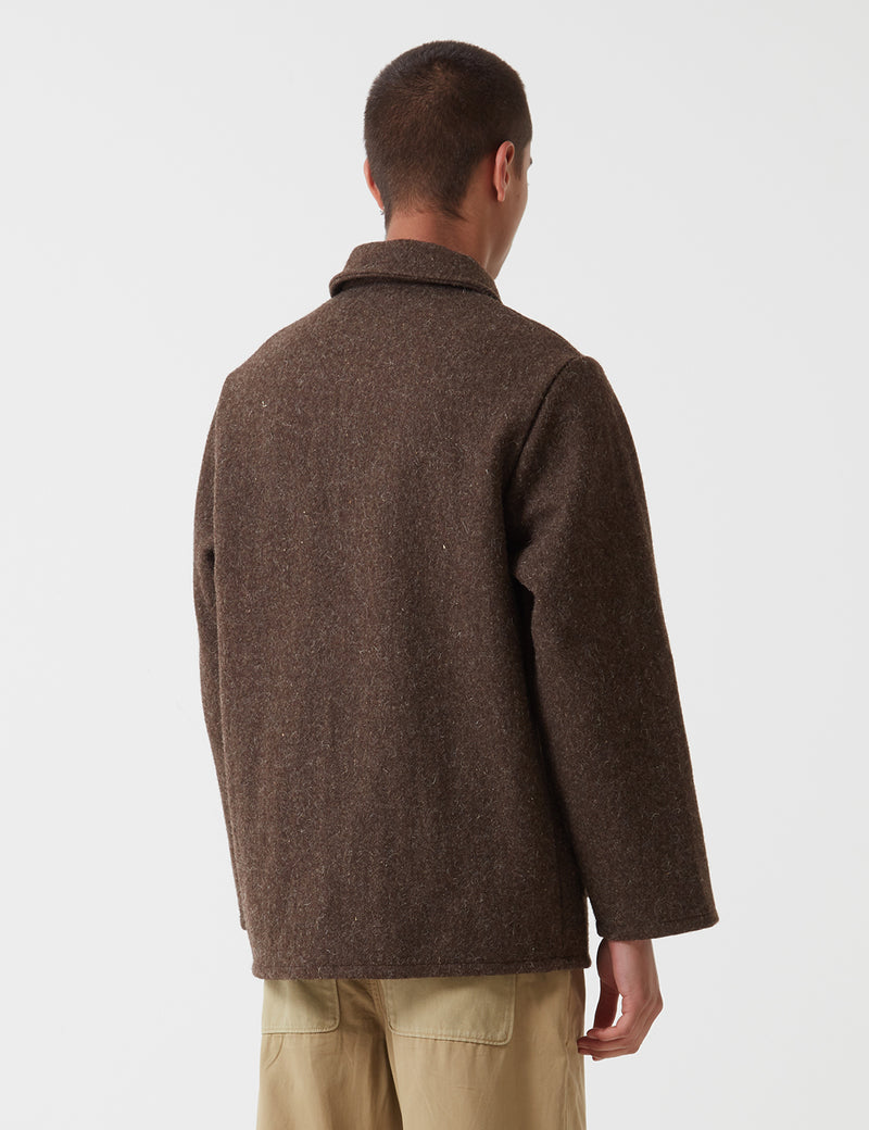 Veste de travail en laine Le Laboureur - Marron