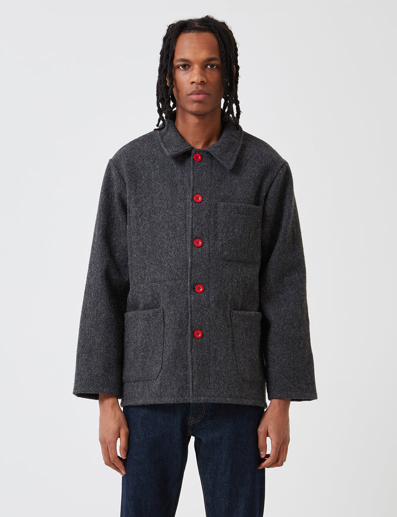 Le Laboureur Wool Work Jacket - Grey