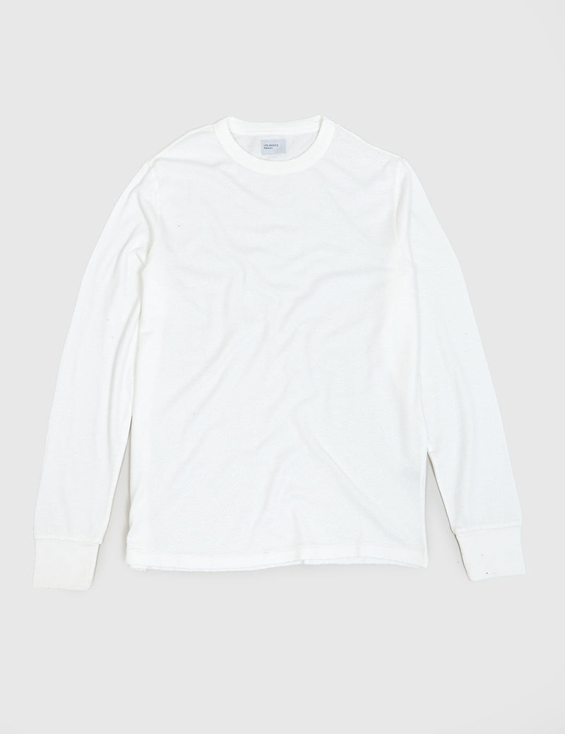 T-Shirt à Manche Longue Les Basics Le - White