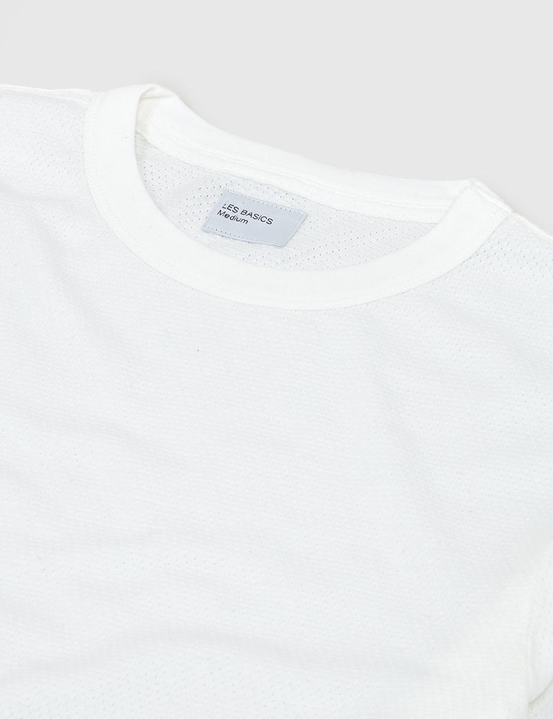 T-Shirt à Manche Longue Les Basics Le - White