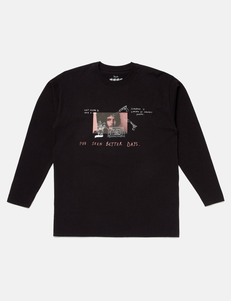 SCRT Leon Long Sleeve T-Shirt - Black