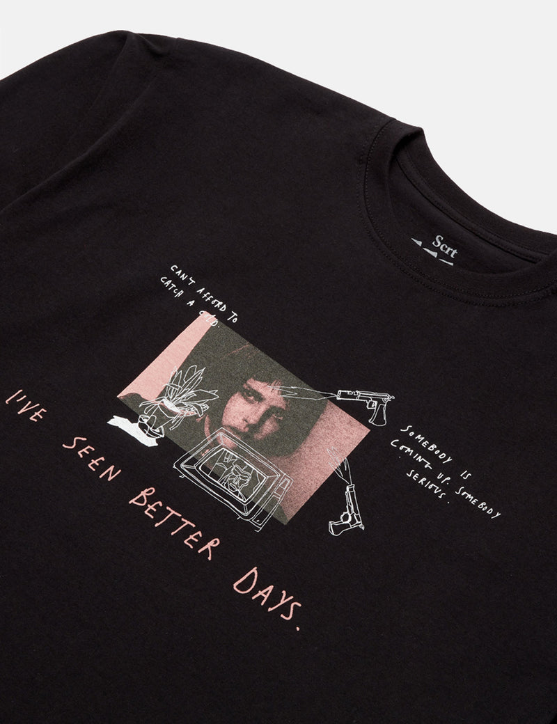 SCRT Leon Long Sleeve T-Shirt - Black