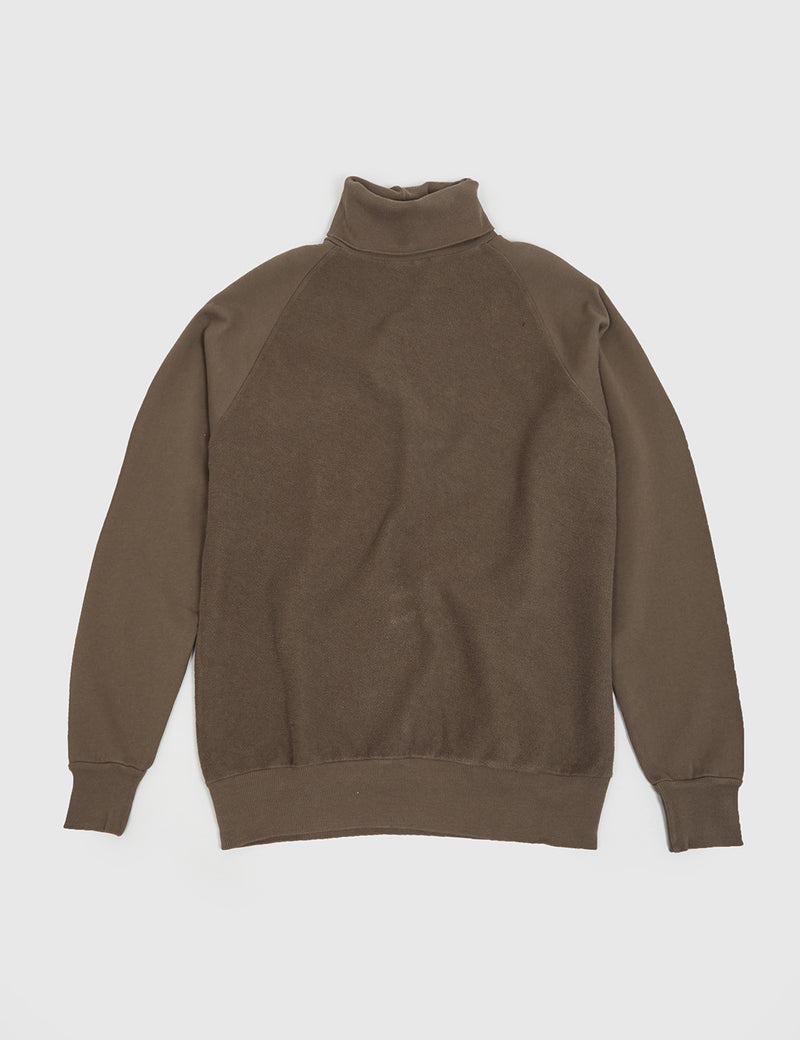 Sweat Les Basics Le Roll Neck - Army Green