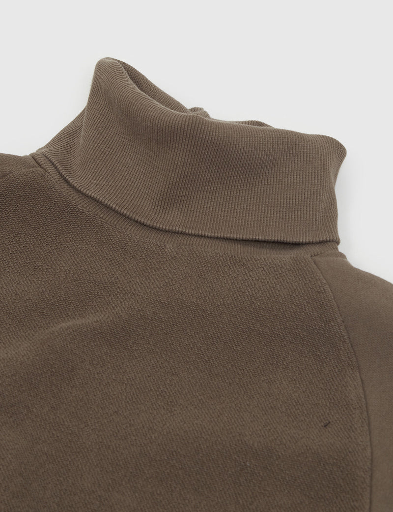 Sweat Les Basics Le Roll Neck - Army Green