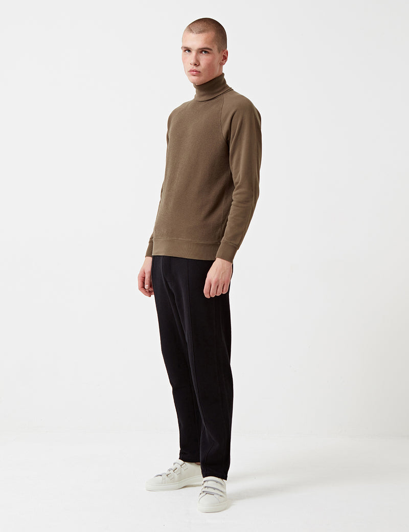 Sweat Les Basics Le Roll Neck - Army Green