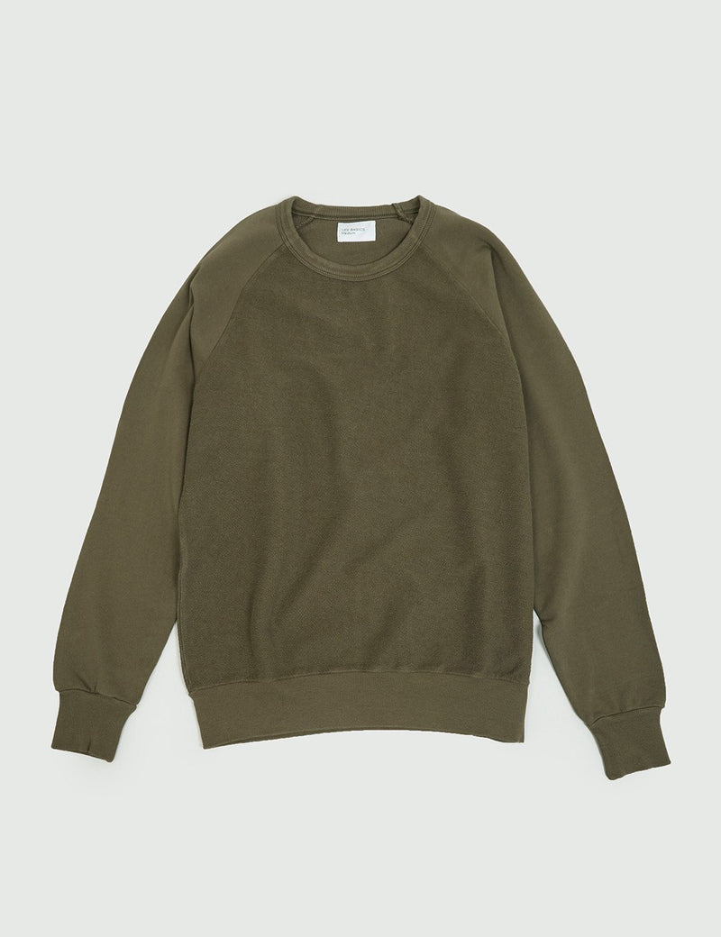 Les Basics Le Loopback Sweatshirt - Armee-Grün