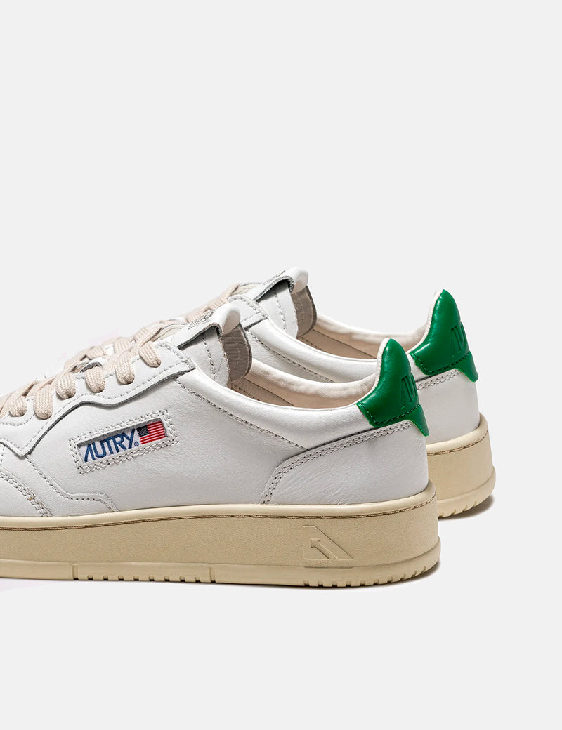 Autry Medalist LL20 Trainers (Leather) - White/Green