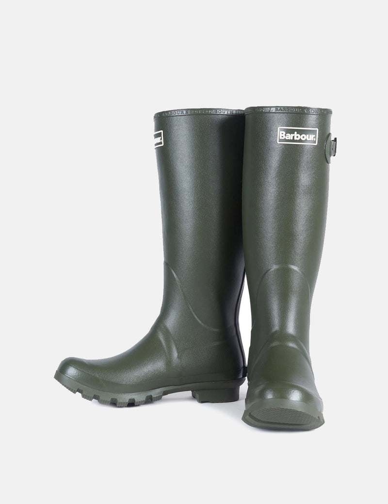 Womens Barbour Bede Wellington Boots - Olive Green