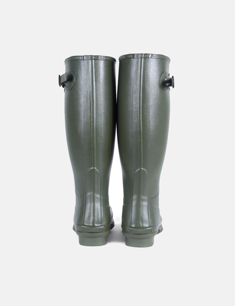 Womens Barbour Bede Wellington Boots - Olive Green