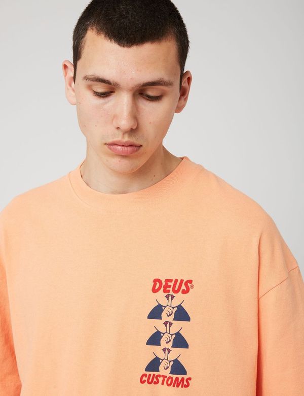T-Shirt Deus Ex Machina Posy - Sunkist Orange