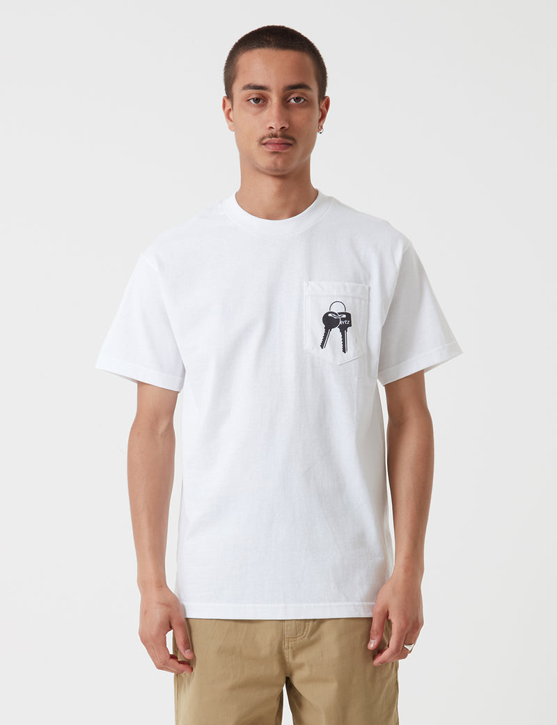 Stu Gazi Love Ertz Pocket T-Shirt - White