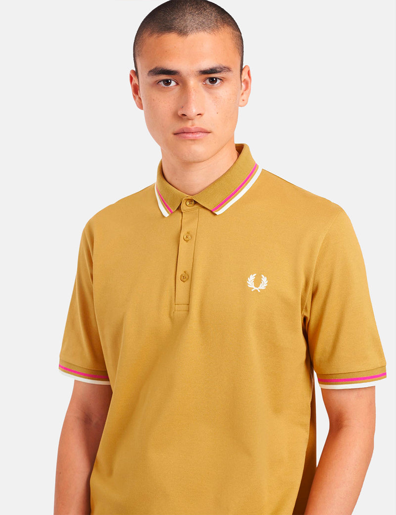 Fred Perry Made in Japan Polo Shirt - Mustard Gold