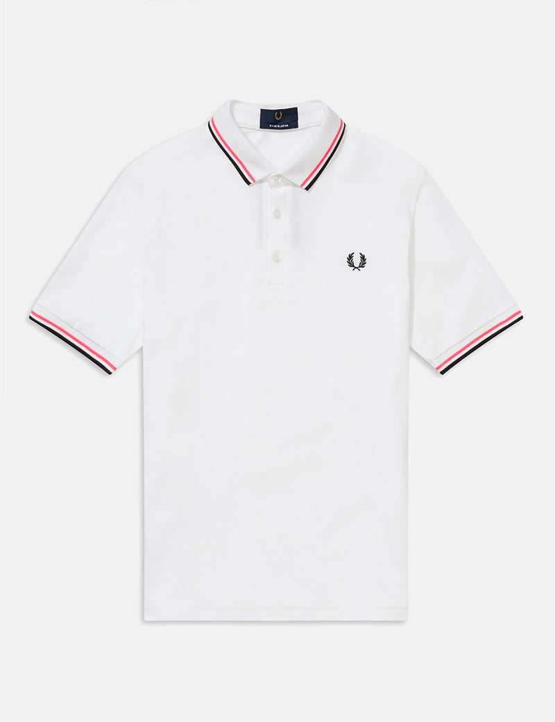 Fred Perry Made in Japan 폴로 셔츠-화이트