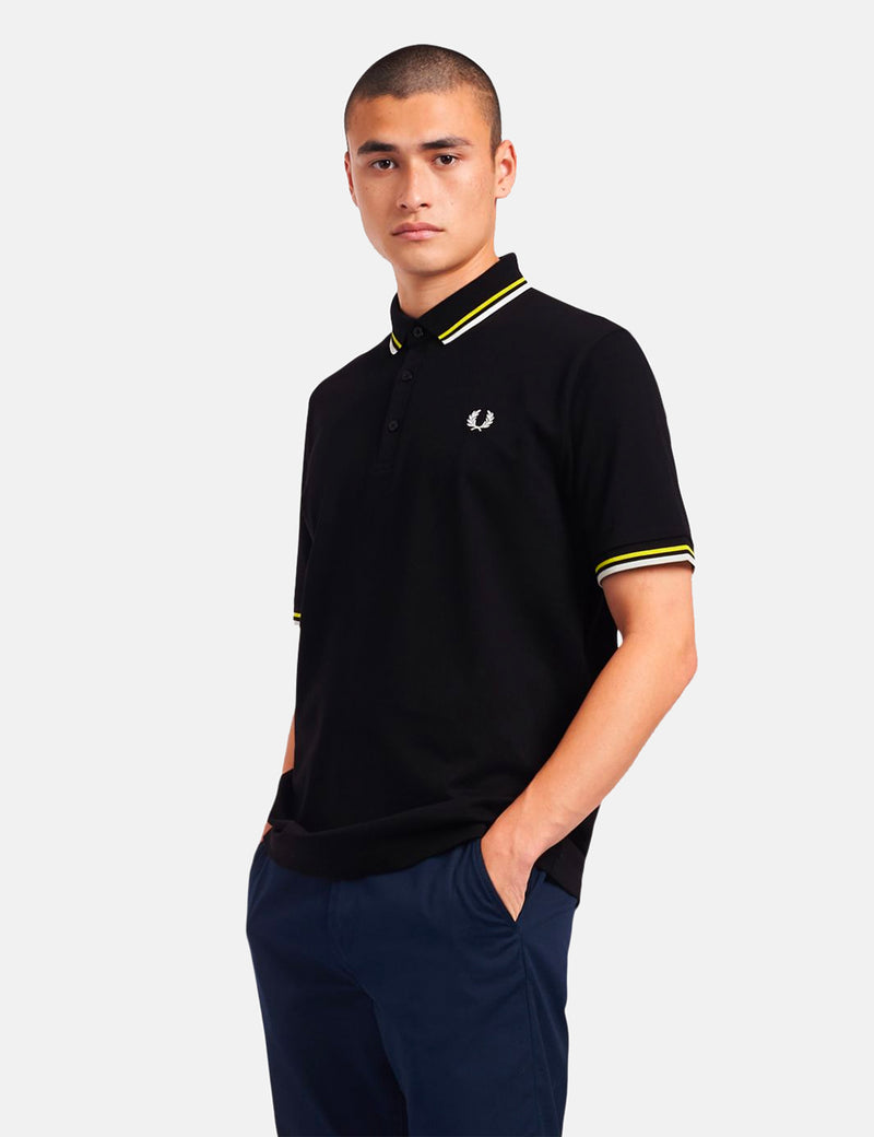 Fred Perry Made in Japan 폴로 셔츠-블랙